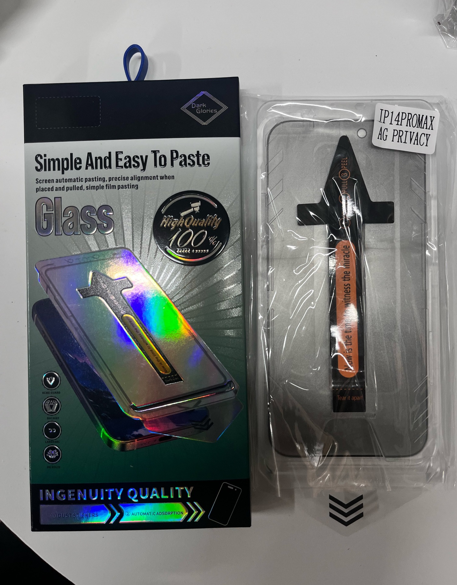 Película endurecida sin polvo para iPhone 17 ProMax, película de pantalla completa para Apple 17 / 15 película de prevención de la vista