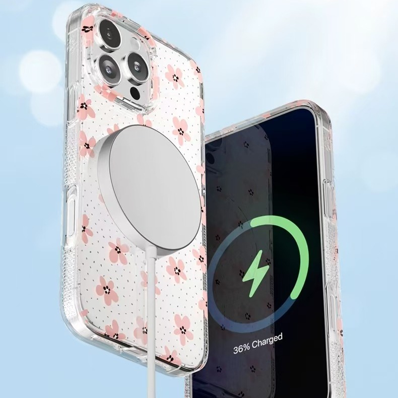 Aplicable a Apple 16promax nuevo iPhone 16 cubierta de succión de protección de la caída de Milán cubierta de teléfono antibacteriano