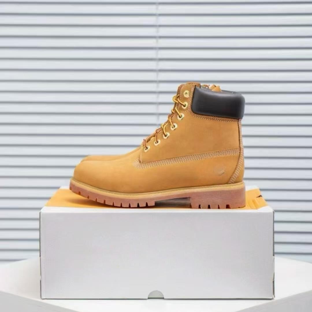 Putian Chunyuan TianbaiLun primavera y otoño nuevo estilo de botas de ruibarbo ligera y cómoda impermeable y resistente al desgaste botas Martin para hombres y mujeres