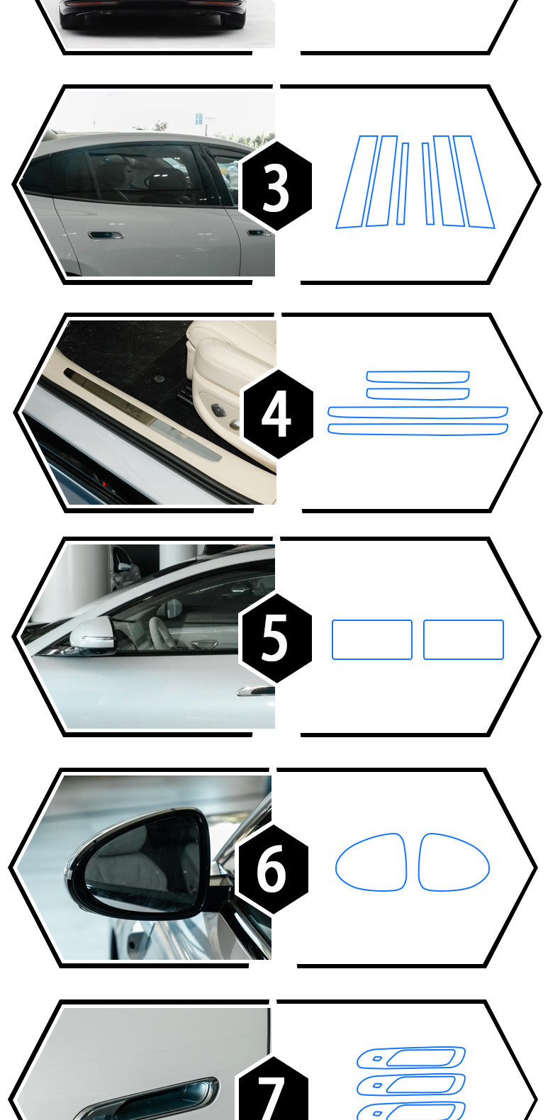 26 types of BYD Seal 08 interior film, instrument and navigation screen protective film, rear air vent and center console film modification