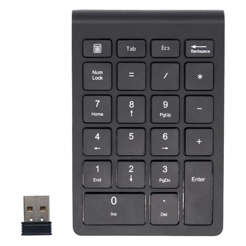 Venta al por mayor de fábrica 22 teclas usb2.4 G teclado digital inalámbrico portátil/escritorio universal entrega de una sola pieza