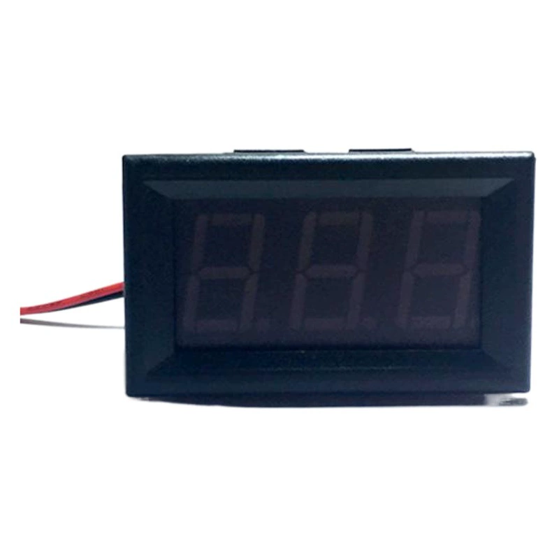0,56-дюймовый двухпроводной вольтметр постоянного тока в корпусе, цифровой измеритель постоянного тока 30В с LED-дисплеем и защитой от обратной полярности.