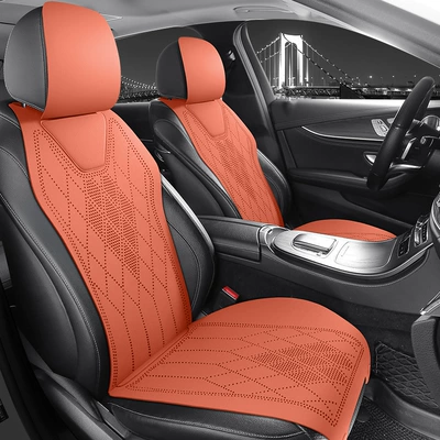 All Seasons, Suede Car Seat | Four Seasons Pad - jyz-vibrant-orange-1-square-mat