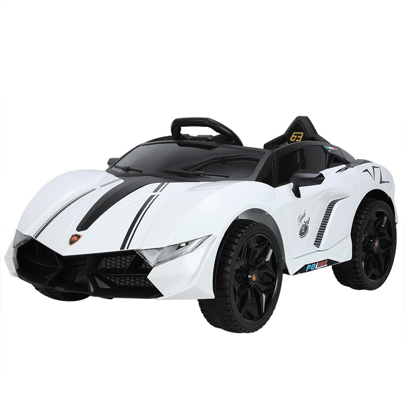 Coche eléctrico para niños, coche de control remoto de cuatro ruedas para niños, coche de juguete con batería recargable y conducción autónoma, doble batería, doble tracción.
