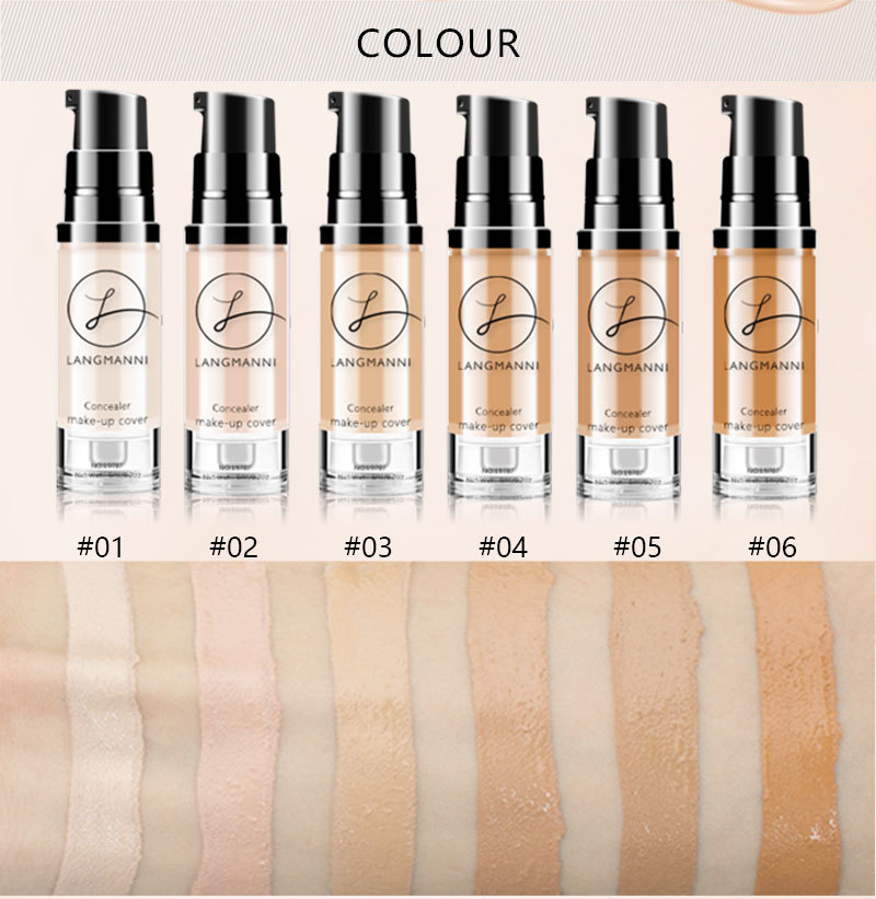 langmanni Foundation Concealer is not easy to smudge and BB cream is available in 6 colors Item Picture