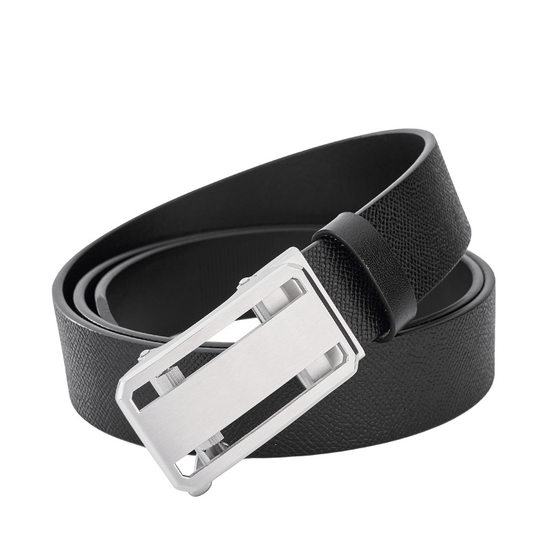 Men's Genuine Leather Stainless Steel Toothless Inner Wearing Pants Belt Top Layer Cowhide High-end Business No Leakage Tail Belt