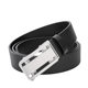 Men's Genuine Leather Stainless Steel Toothless Inner Wearing Pants Belt Top Layer Cowhide High-end Business No Leakage Tail Belt