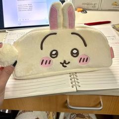 Chiiawaウサキ小八筆袋ins日系かわいいぬいぐるみ袋大容量学生鉛筆ケース