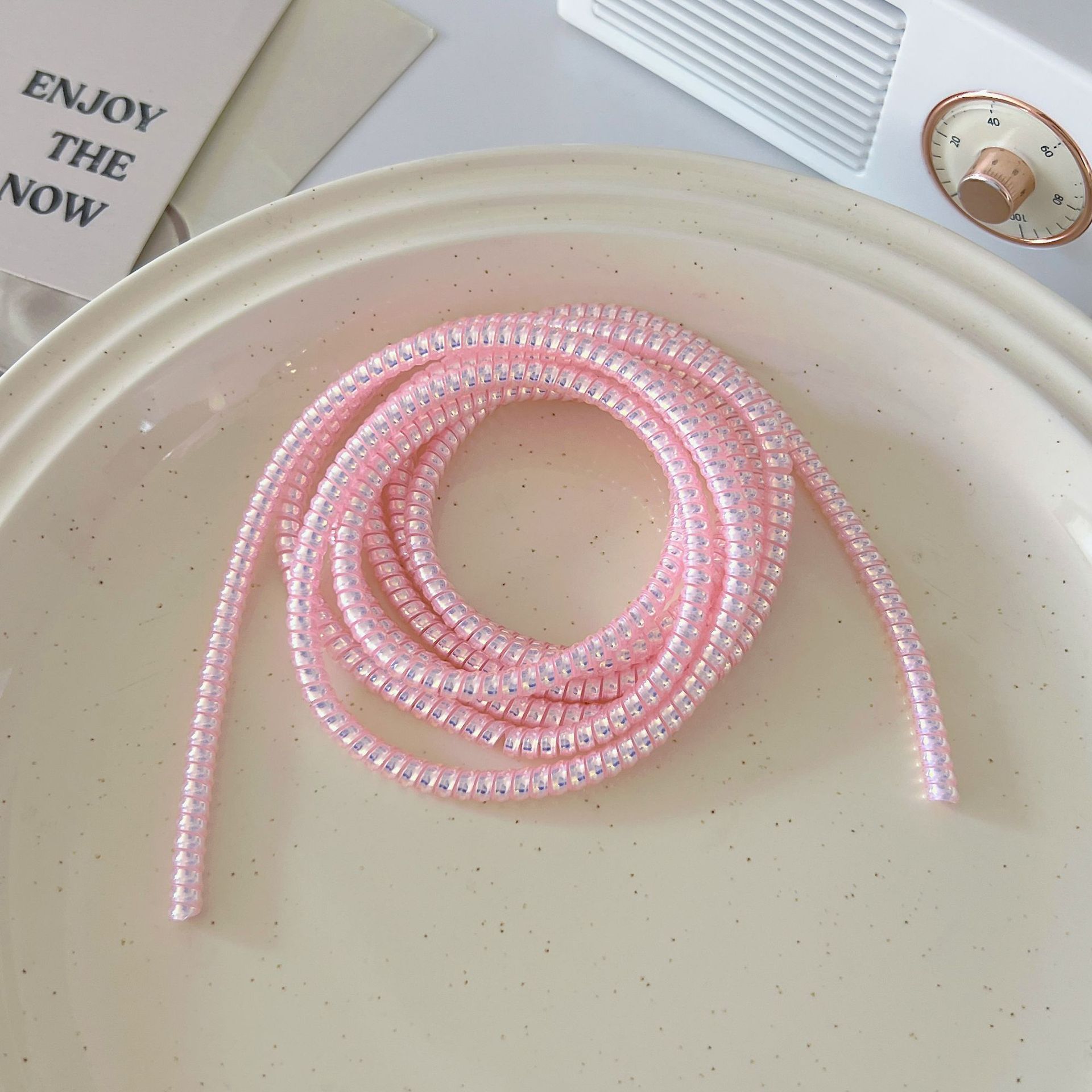 1,4 m 1,6 m cable de datos cuerda de protección anti-suciedad cable de teléfono móvil cuerda de bobinado anti-rotura cargador cubierta de protección de alambre