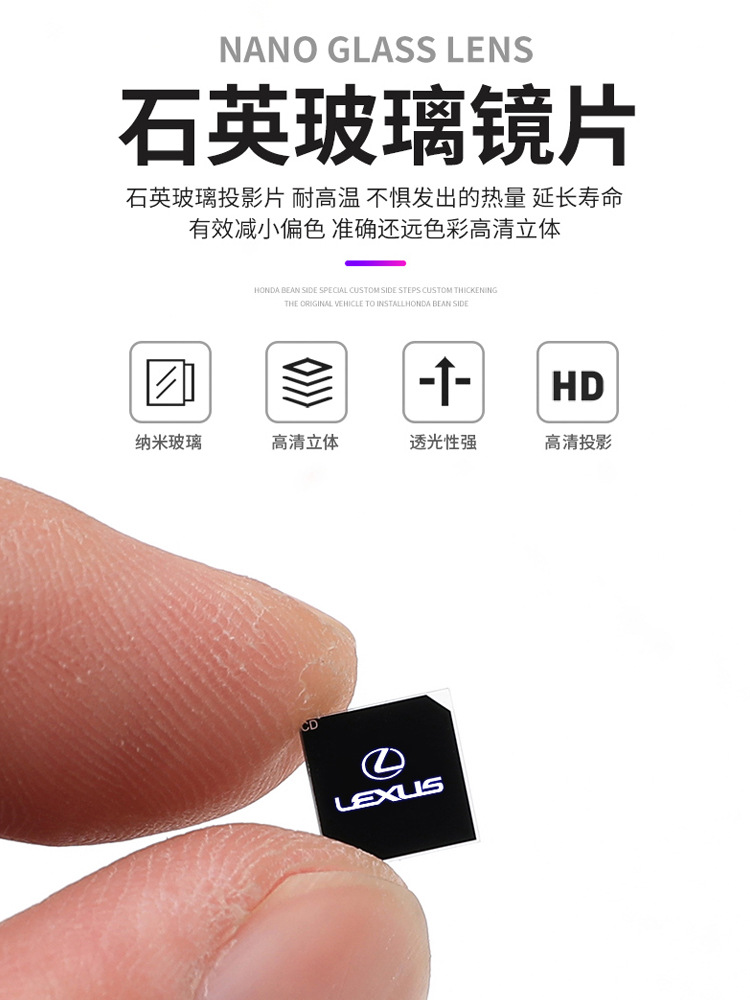 렉서스 환영 램프 ES200 RX300 ES300H UX에 적용 가능한 LX LS 변경 도어 프로젝션 램프