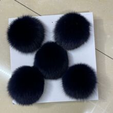 现货批发真狐狸毛毛球 彩色毛绒球配件diy服装帽子辅料狐狸毛毛球