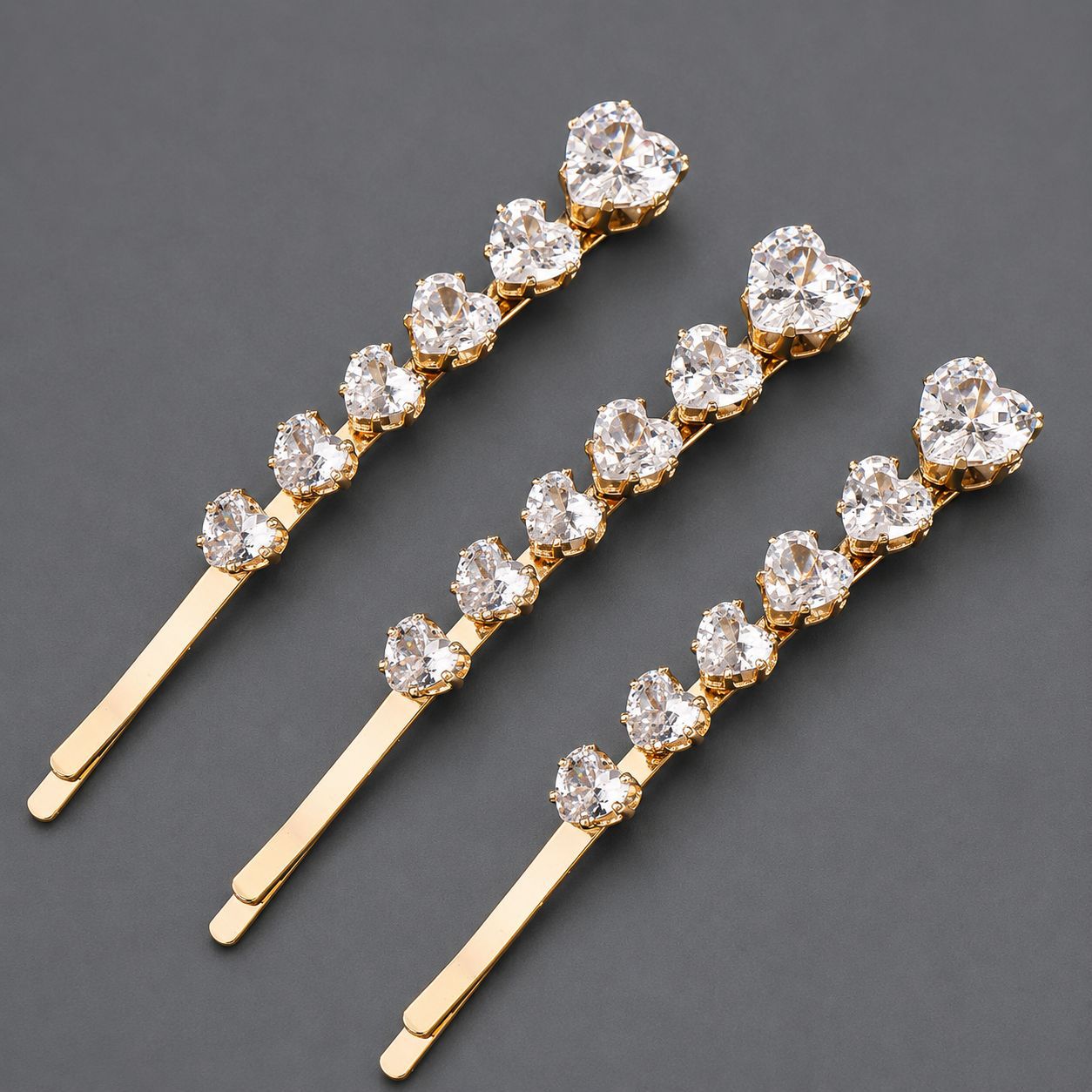 Horquilla de zirconio de lujo ligero europeo y americano con incrustaciones de diamantes, pinza de pelo de alta gama para mujer, suministro mayorista transfronterizo directo de fábrica.