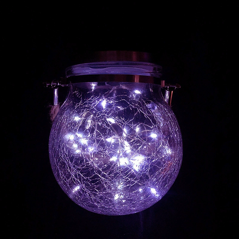 Garden Solar Sunlight Can Light 2025 New Park Courtyard Balcony Decoration Solar Crack Can Light Wholesale