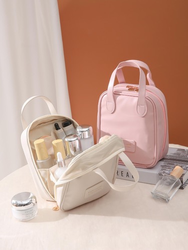 Travel-friendly cosmetic bag, large capacity, premium-quality, Instagram-worthy, high-fashion shell-shaped tote organizer—wholesale available from one piece.
