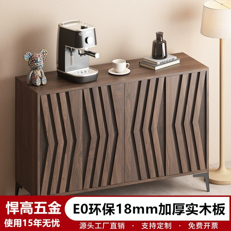 Буфет из цельного дерева у стены, встроенный шкаф, легкий, роскошный, высококачественный, новый, в китайском стиле, ретро, ​​боковой шкаф, винный шкаф, шкаф для хранения