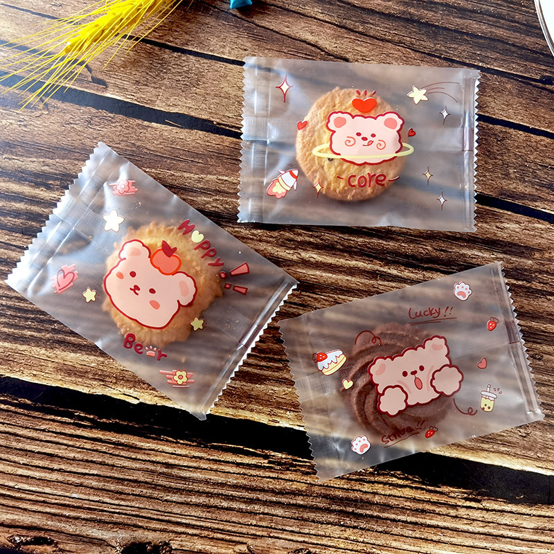 7*10cm【100개】반투명 만화 곰