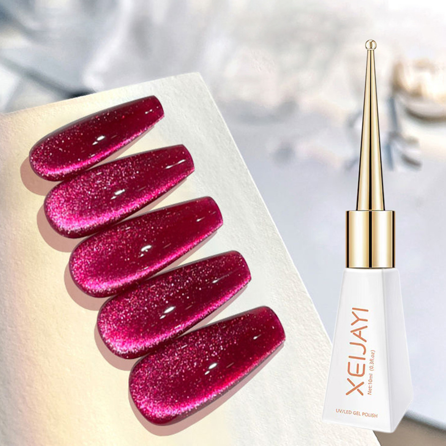 2023 hielo rojo gato ojo gel manicura popular online popular poco rojo libro pitaya poco pimienta rosa rojo cristal gato