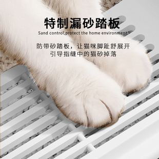 Cat Litter Box Fully Semi-Enclosed Anti-Splash Cat Litter Tray Cat Litter Box Feces Basin Cat Toilet Cat Gold Small