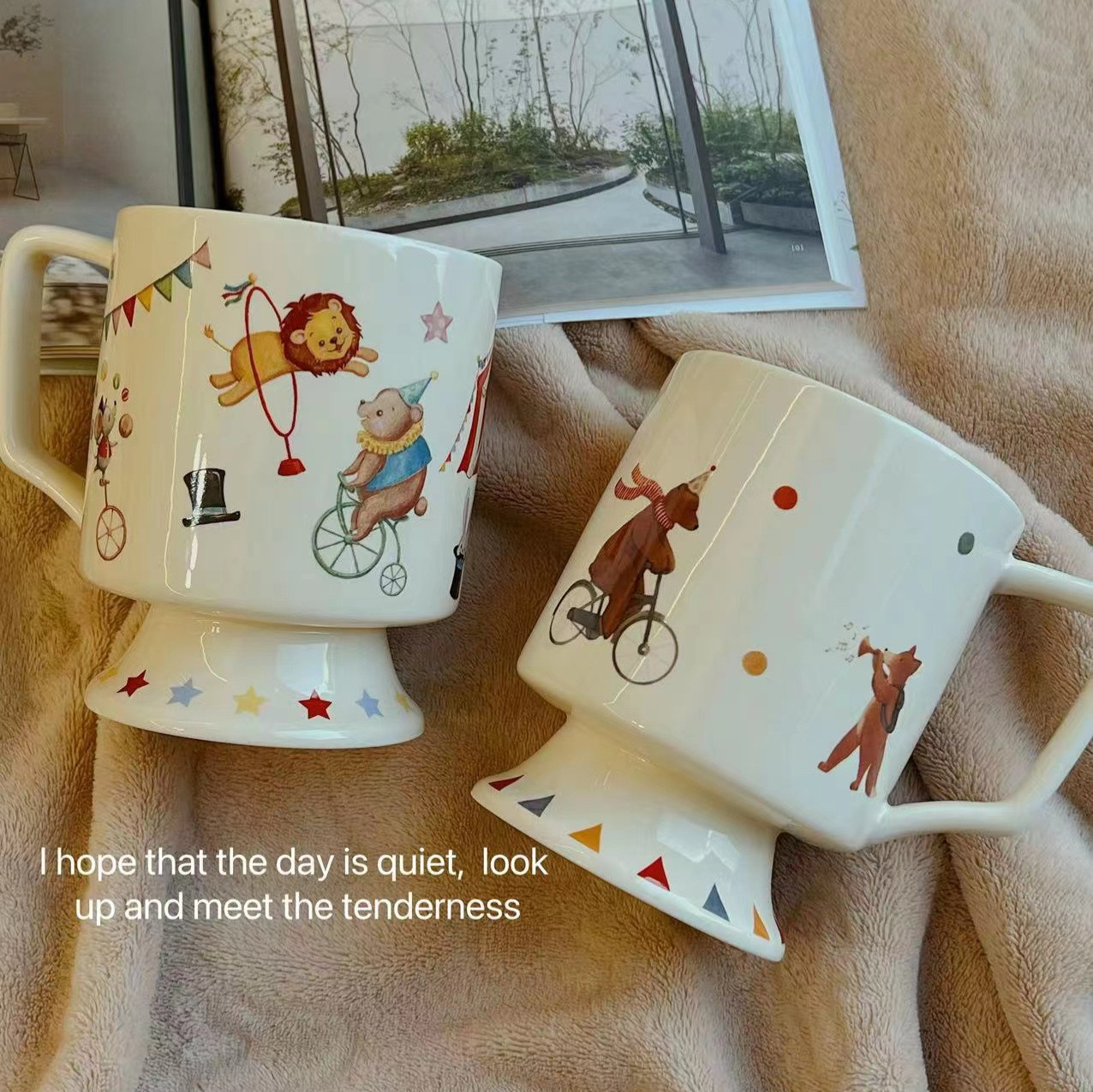 Tazas de cerámica para bebidas domésticas originales, tazas de té, tazas de regalo de cumpleaños, tazas de café