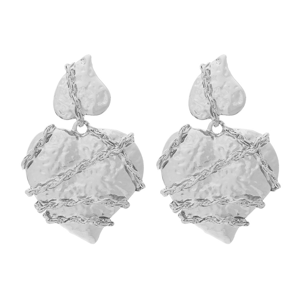 Women's Gender Casual Sweet Heart Shape Zinc Alloy Plating Drop Earrings For Women's Holiday Daily