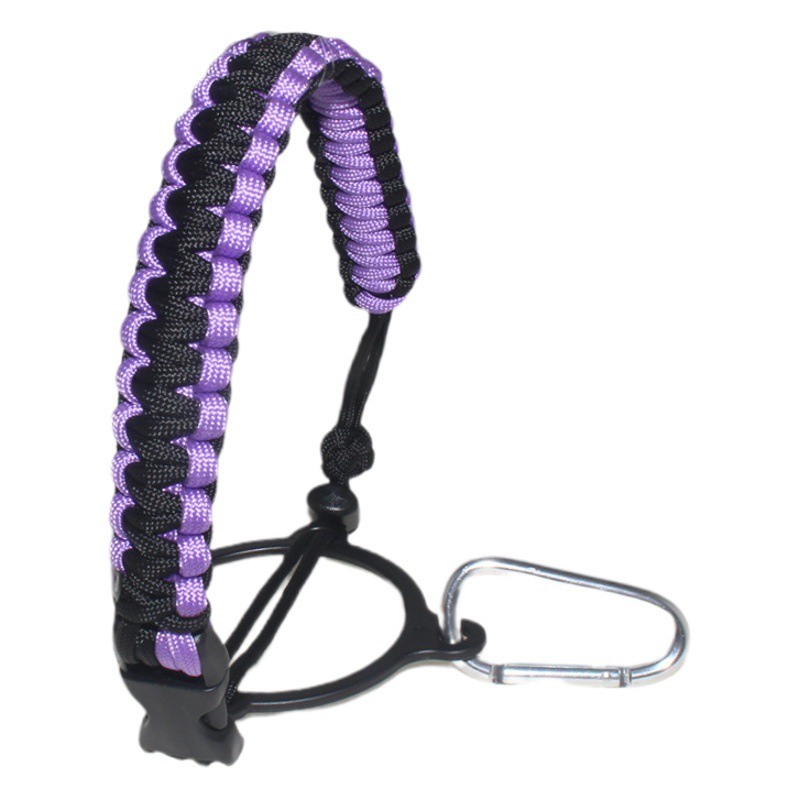 Deportes al aire libre multi-funcional de siete núcleos paraguas cuerda tejida hervidor mango ciclismo montañismo camping hervidor portátil mango