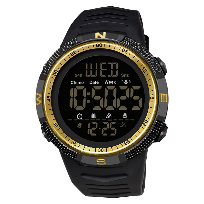 SANDA 6014 multifunción LED reloj electrónico impermeable reloj deportivo para hombre reloj de moda para estudiantes