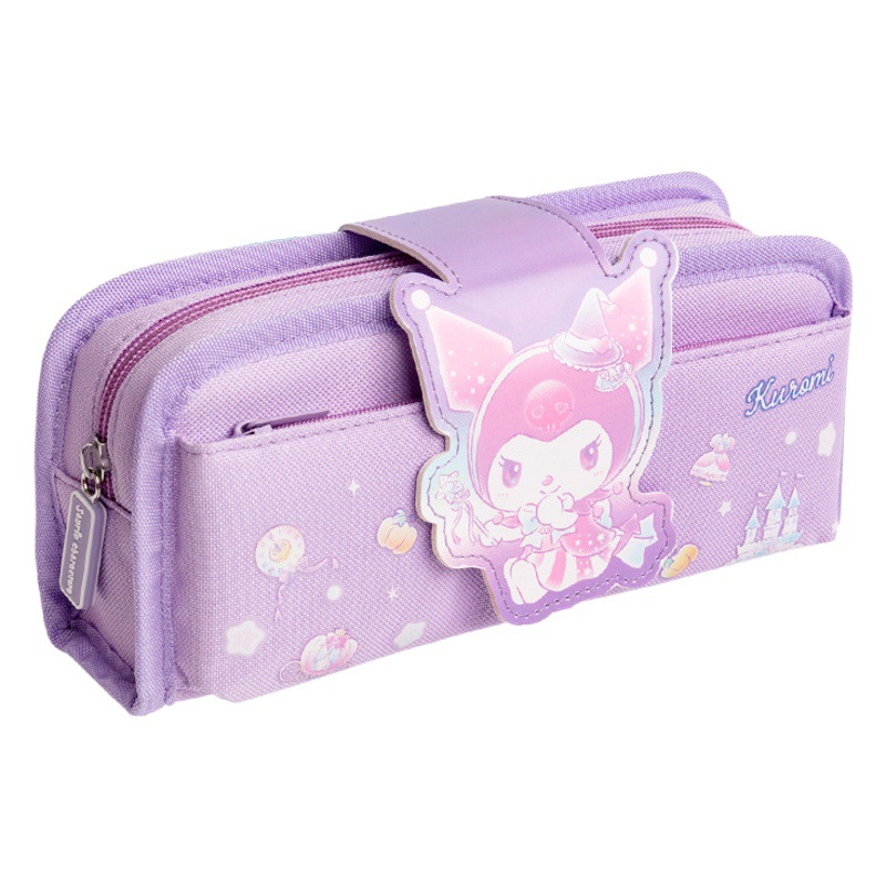 Sanrio caja de lápiz coolometi Yugui perro papelería caja de estudiante de la escuela primaria con monedero femenino lindo lápiz caso