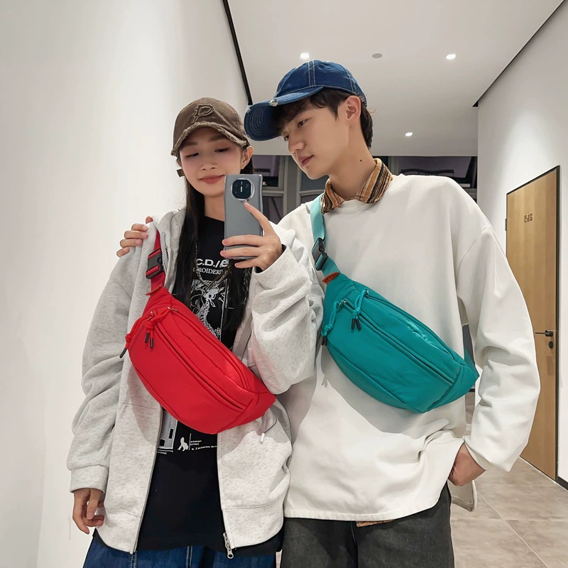 Сумка через плечо (chest bag) стёганая, демисезонная, мультицвет, универсальный пояс/ремень, 36×10×16 см