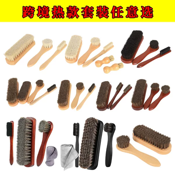 Horsehair Shoe Brush, Beech Wood Soft Bristles, Leather Shoe Care Brush, Shoe Polishing Brush, Amazon Same Model, Manufacturer