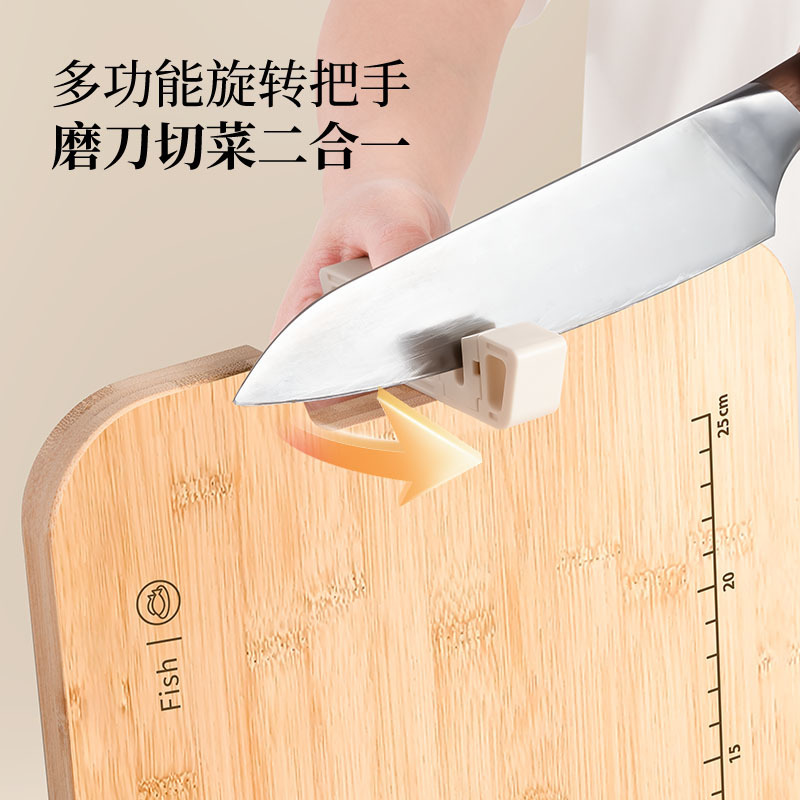 Kemando 抗菌竹まな板家庭用キッチン両面まな板ナイフボードスタンドアップまな板粘着ボードまな板|undefined