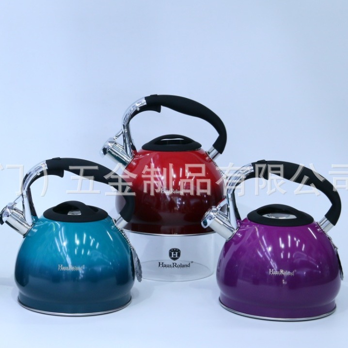 Fábrica de productos de hardware de Jiangmen 304 acero inoxidable agua hirviendo kettle fuente de fábrica de flauta en stock
