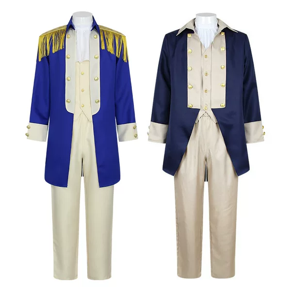 Halloween Men's Presidential Costume Steampunk Retro Uniform Cosplay Stage Performance Costume