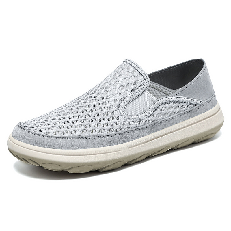 Zapatos de primavera para hombres, zapatos de malla transpirables, zapatos de tela de Beijing viejos, zapatos casuales para hombres, zapatos de comercio exterior para hombres