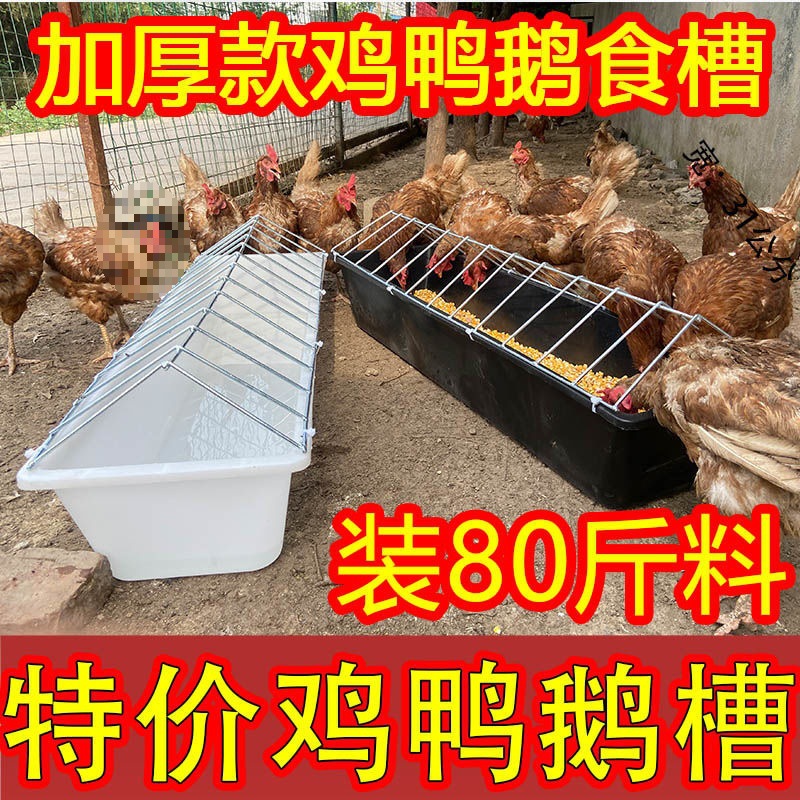 Tanque de alimentación para la crianza de la gallina, tanque de alimentación rectangular, tanque de alimentación de plástico, tanque de agua potable, productos de crianza de la gallina