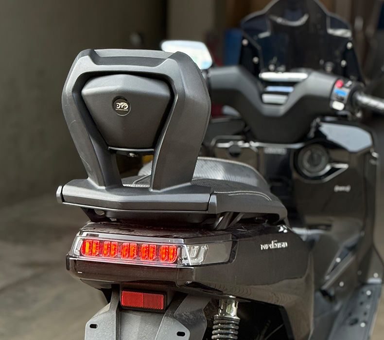 Suitable for Wuyang Honda Nwg150 Backrest Upgrade, Height-Increasing Aluminum Alloy Backrest, Rear Rack Dual-Purpose Model