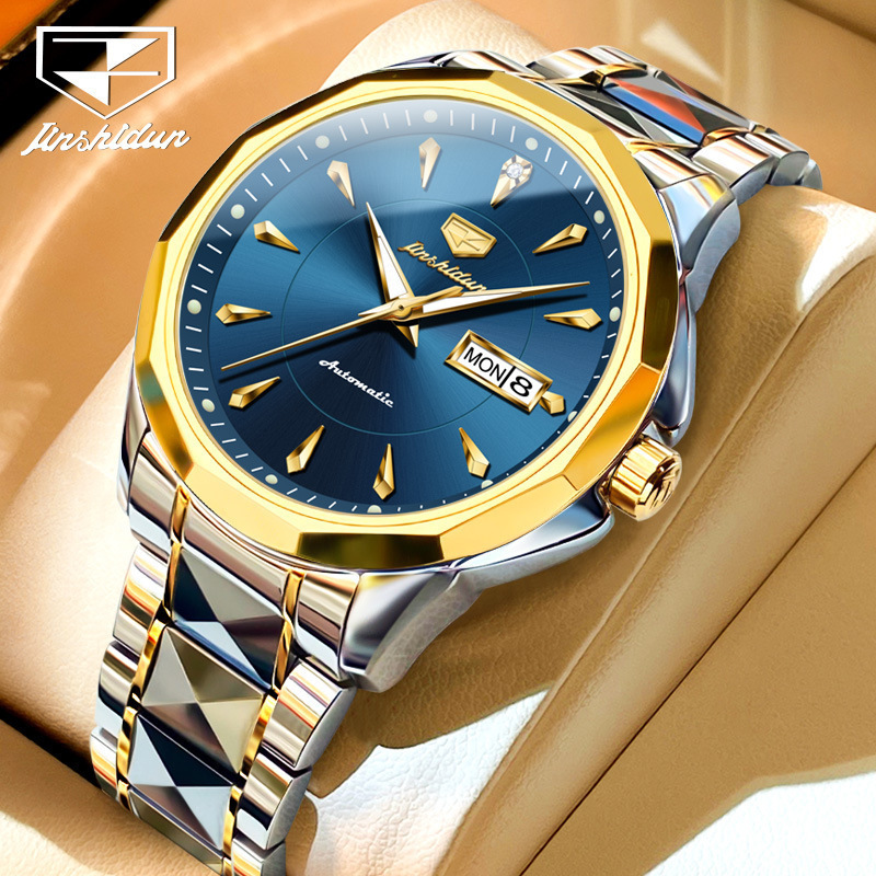 Swiss Official Authentic Wave ­ Qin Watch Men's Luminous Fully Automatic Mechanical Watch Waterproof Fashion Labor Watch