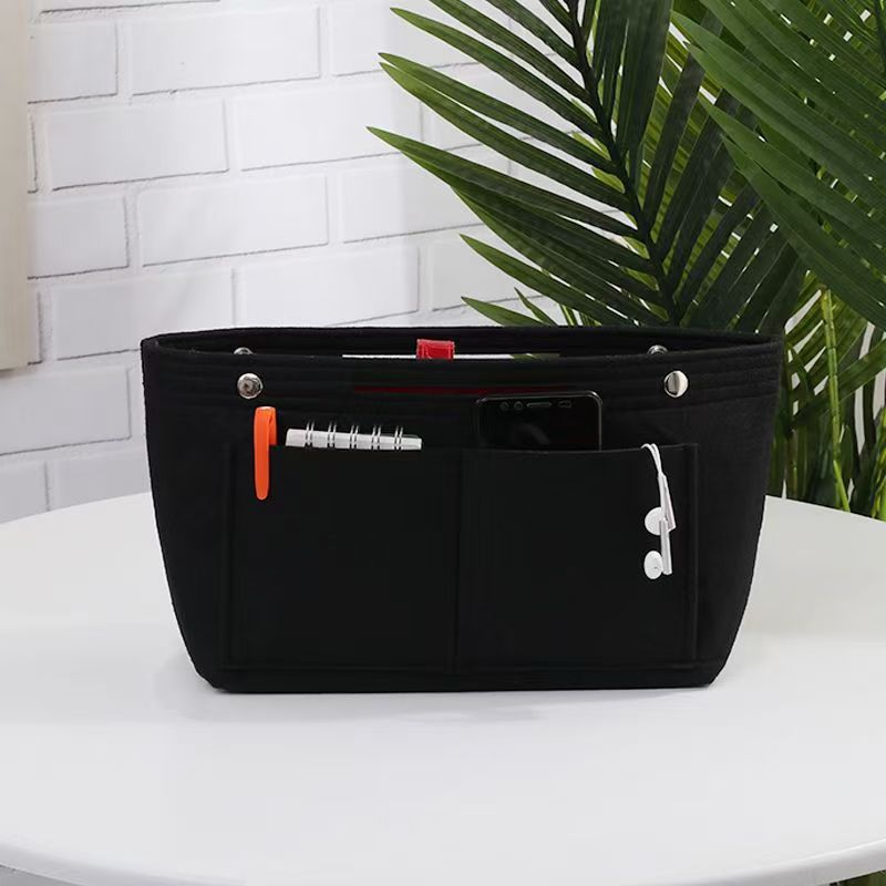 Fabricantes suministro de fieltro bolsa de cosméticos bolsa de momia bolsa de cosméticos bolsa de forro bolsa de almacenamiento de una sola pieza