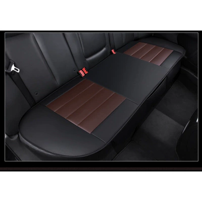 Seat cushion, seat cover — universal non-backrest non-slip three-piece set - black-and-coffee-three-seat-long