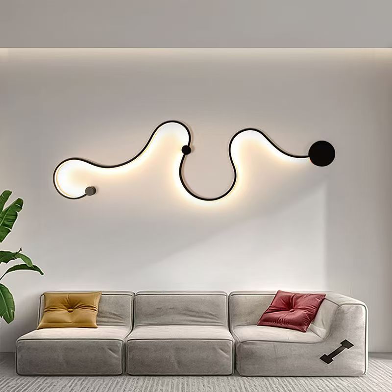 lámparas de pared de fondo de la sala de estar lámparas de pared de estilo nórdico moderno pasillo de entrada lámpara decorativa de dormitorio