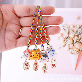 Mobile phone, creative strap, accessory, pendant, backpack, cute keychain, for luck