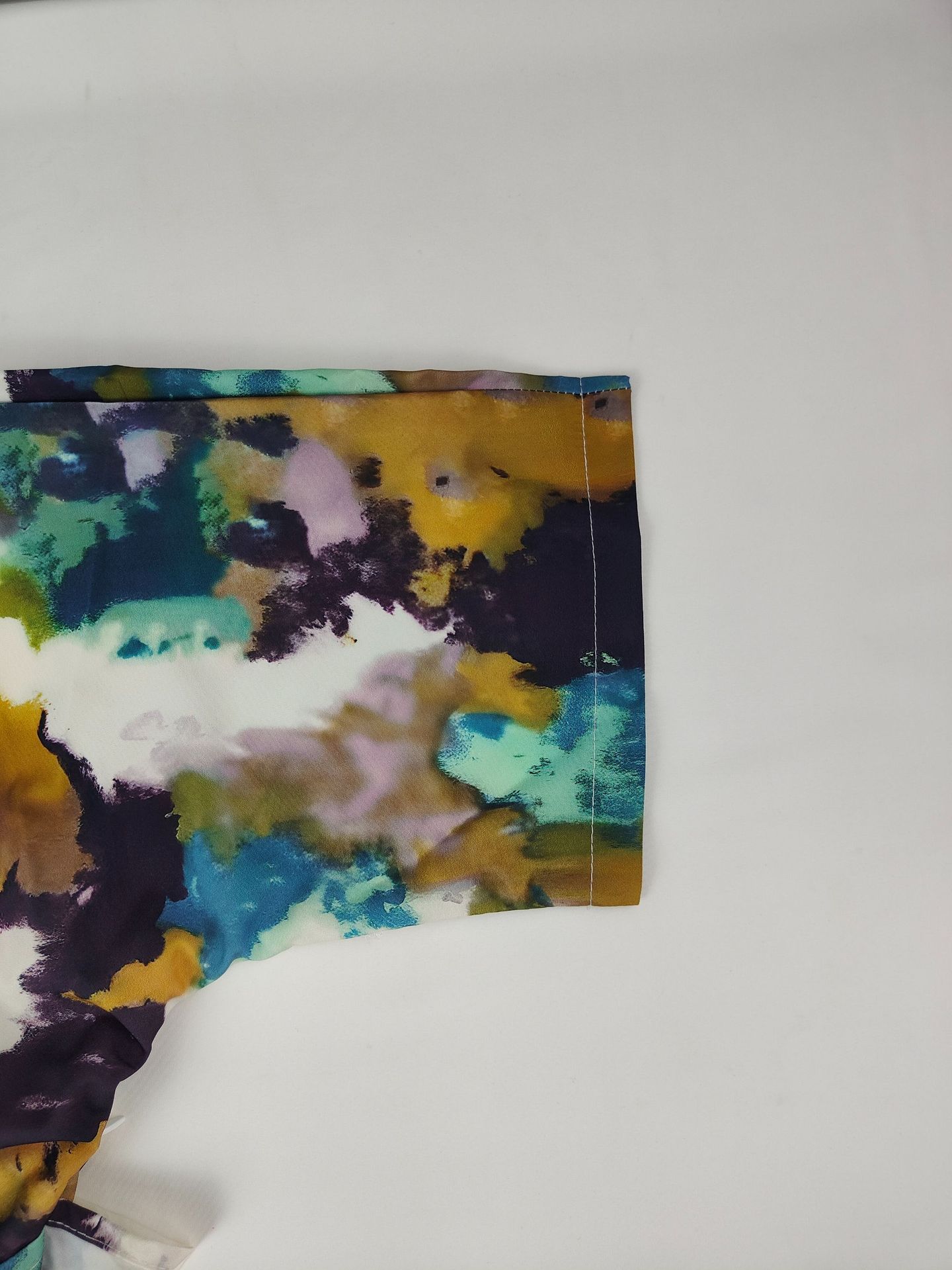 Wholesale Women's Elegant Commute Style Printing Printing Office Daily Date V Neck Short Sleeve One-Step Skirt display picture 4