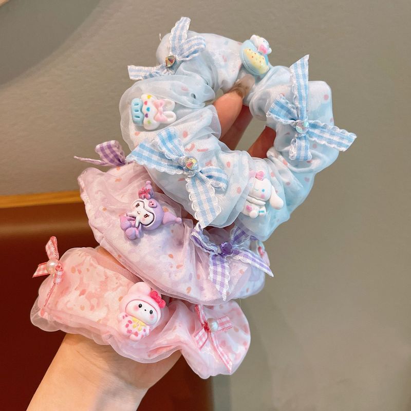 子供用サンリオインテースループキャンディカラーメロディークロミボールヘアリング女の子ポニーテールゴムバンドヘアアクセサリー|undefined