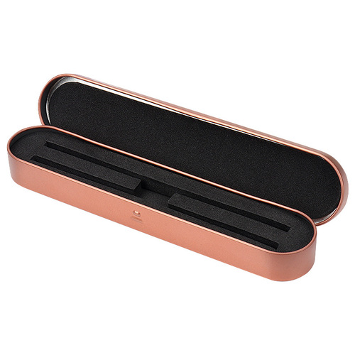 Wholesale eyelash tweezers storage tool, dual-slot multi-color tweezer storage box, hinged tin tweezers storage case