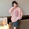 Autumn set, cartoon sweatshirt, pleated skirt, Korean style, western style