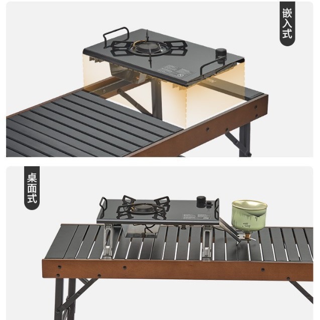 Acampar al aire libre plegable portátil unidad de negocio IGT estufa de gas estufa de camping estufa de tarjeta IGT estufa de picnic de escritorio