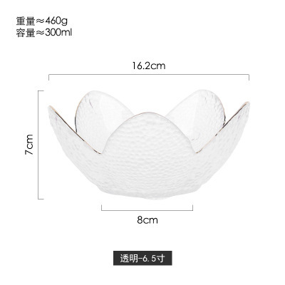 Tazón de postre japonés ensalada tazón de vidrio cuenco de golondrinas de cristal tazón de ensalada de fruta creativa hogar Tazón de sopa Tremella