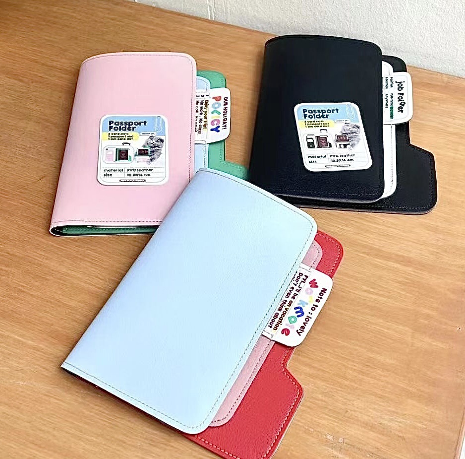 Reisepass-Etui, Farbblock, tragbar, Reiseorganizer