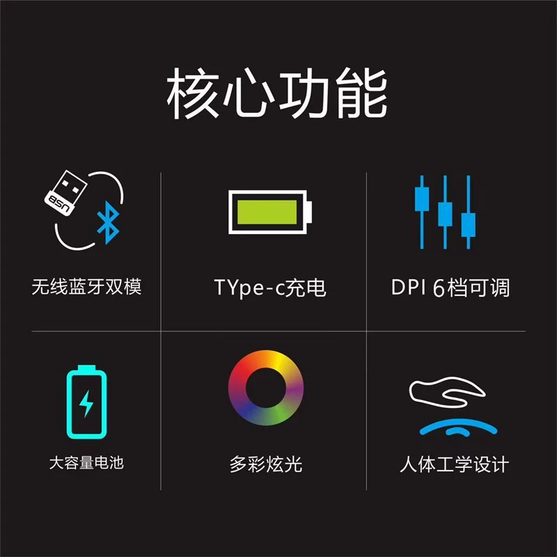 Совместимая мышь, игровая ноутбук, bluetooth, Cross-border trading
