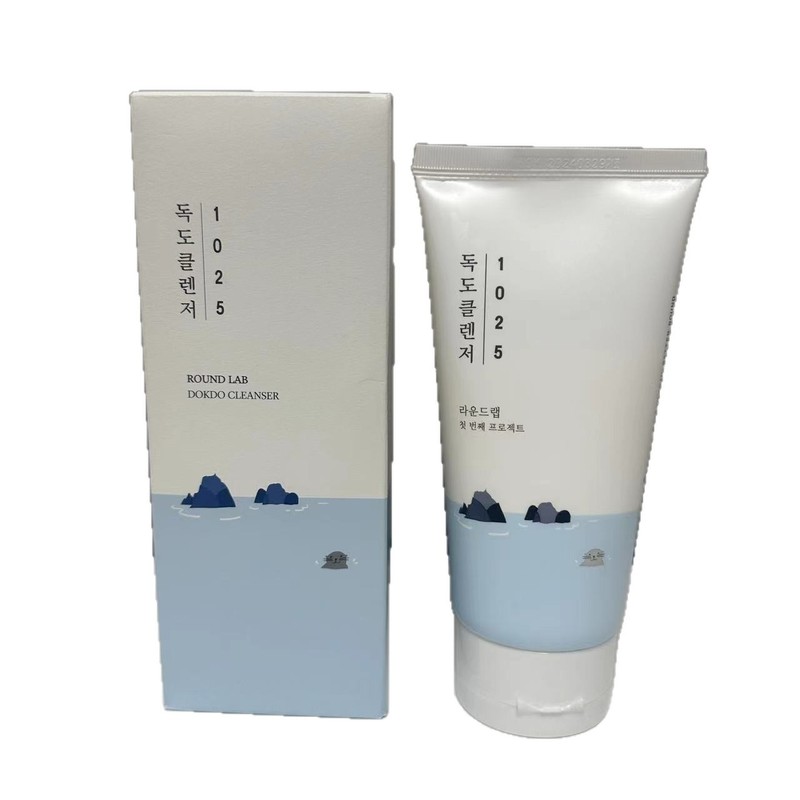 跨境ROUND LAB柔恩莱独岛洗面奶150ml清洁保湿氨基酸洁面乳现货|undefined