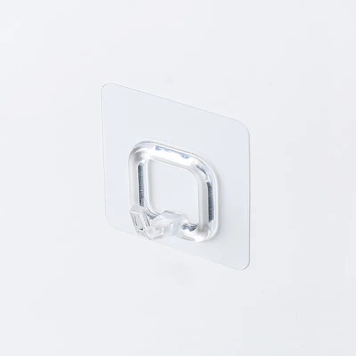 Home Kitchen Storage Invisible Hooks Transparent No-Drill Weight-Bearing Adhesive Cup Hook Invisible Sticky Wall Strong Adhesive